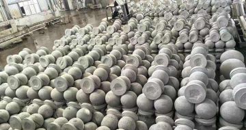 资阳芝麻白圆球 石球 挡车球