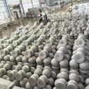 资阳芝麻白圆球 石球 挡车球