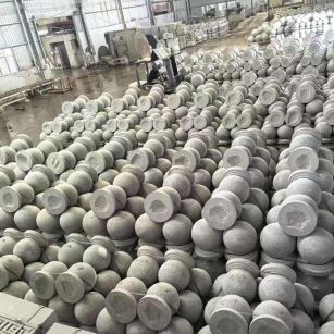 资阳芝麻白圆球 石球 挡车球