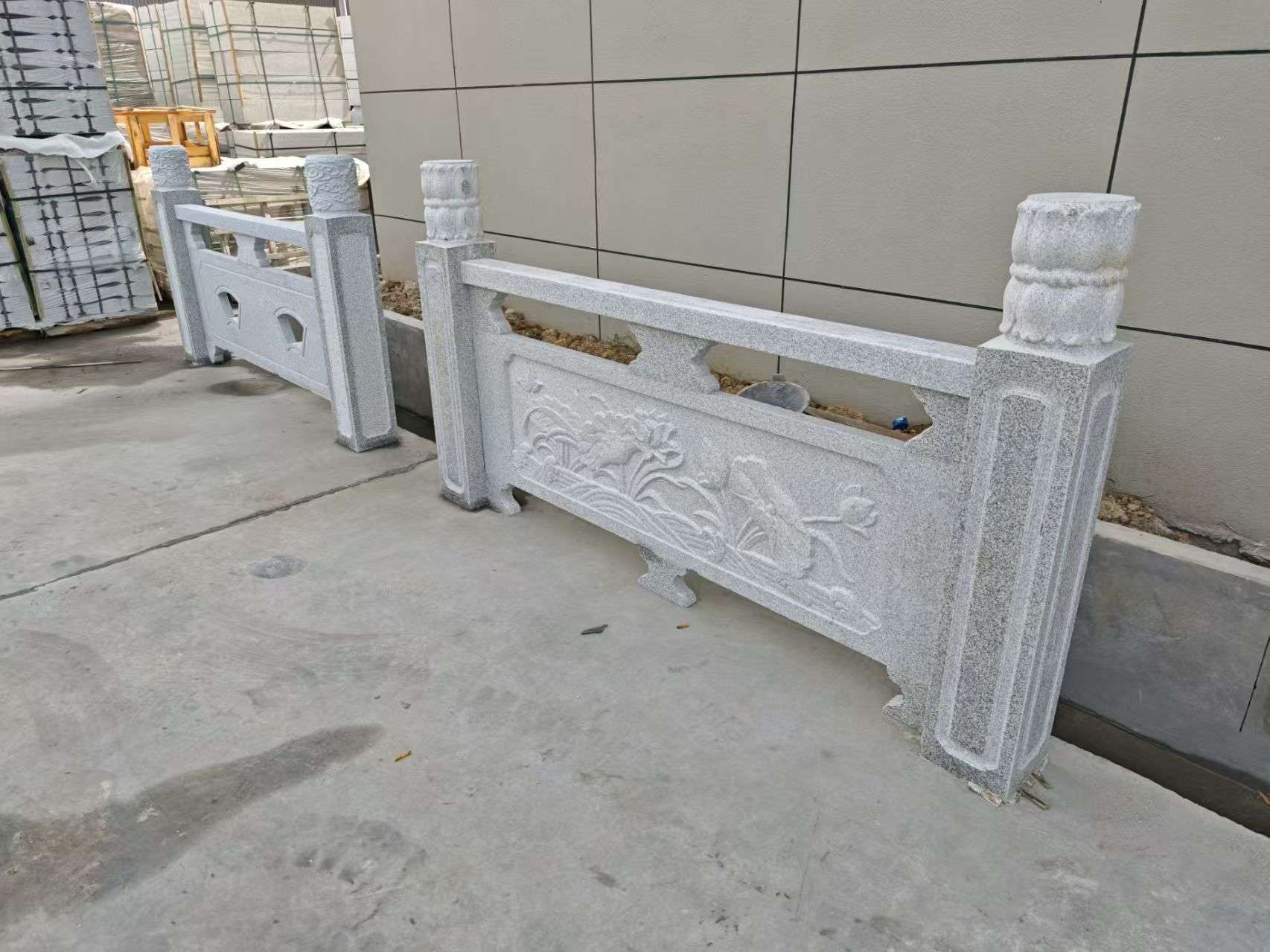 资阳芝麻白河道栏杆 石材栏杆