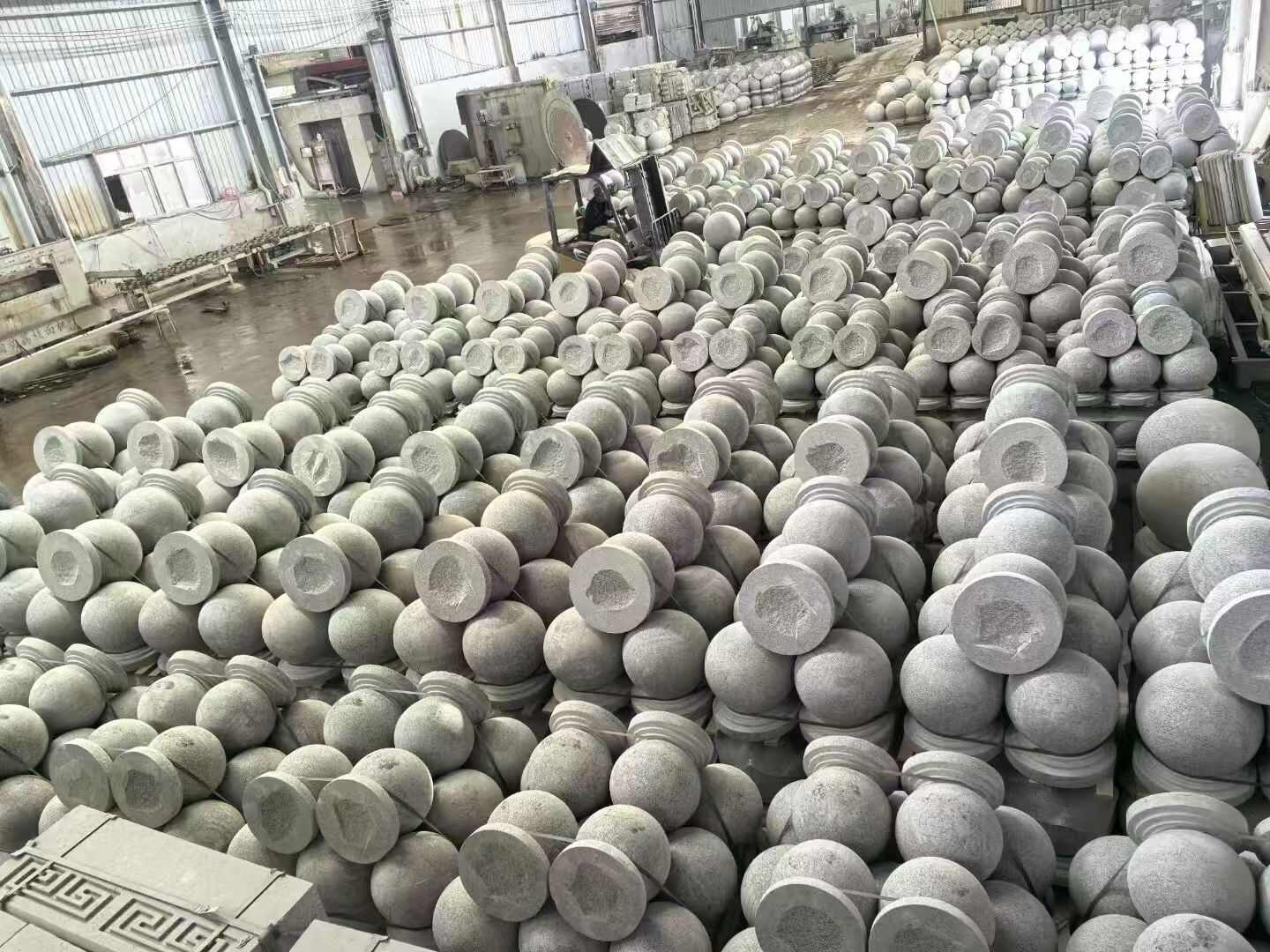 资阳芝麻白圆球 石球 挡车球